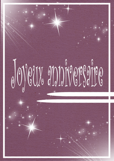 Joyeux anniversaire